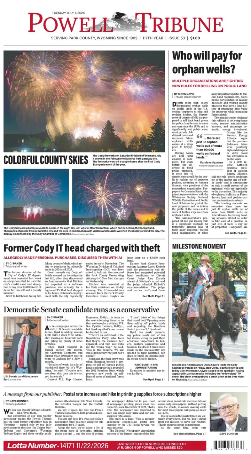 Powell Tribune July 7, 2026