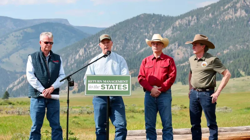 Western govs join Secretary Burgum for grizzly management announcement