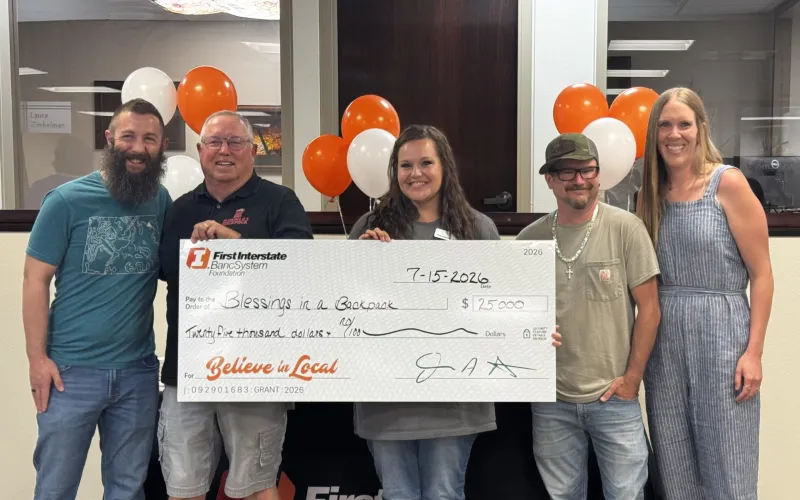 Blessings in a Backpack receives $25,000 donation from First Interstate Bank