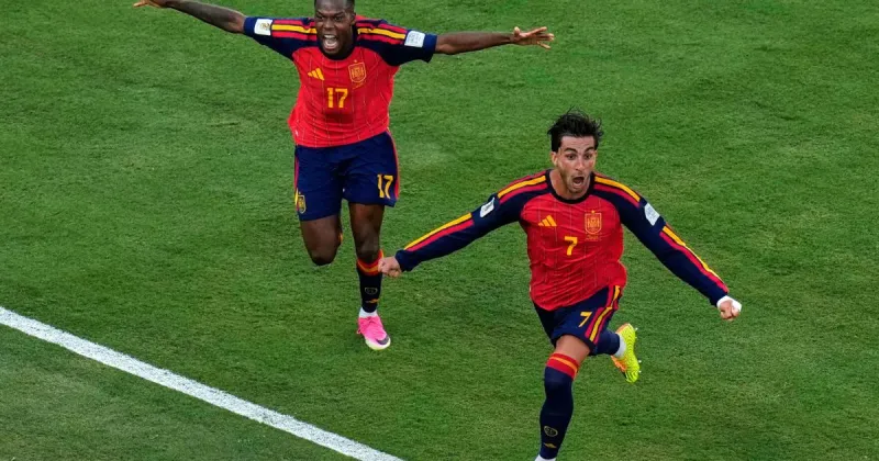 Spain wins the World Cup by beating Argentina 1-0 on Ferran Torres' goal in extra time