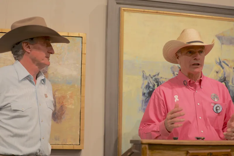 Burgum, Gordon discuss Western values, agriculture, Colorado River Basin water at Cheyenne Frontier Days