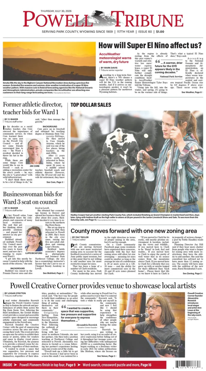 Powell Tribune July 30, 2026