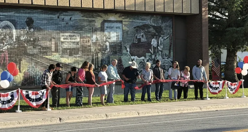 Mural dedicated to Cokeville heritage