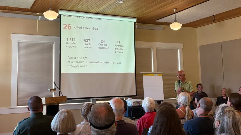 Teton Pass safety meeting draws local figures; residents express fears, ideas