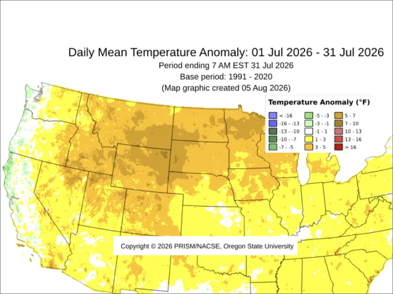 July 2026 was Jackson's hottest month since 2007, but rainfall was above average