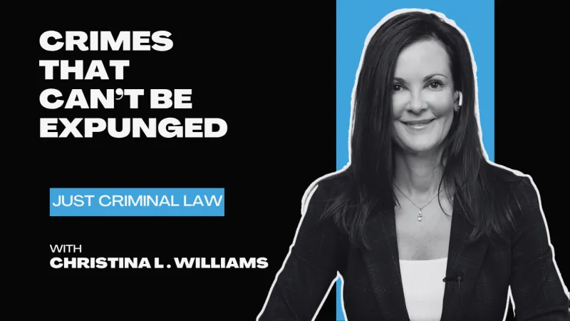 What Crimes Can't Be Expunged?