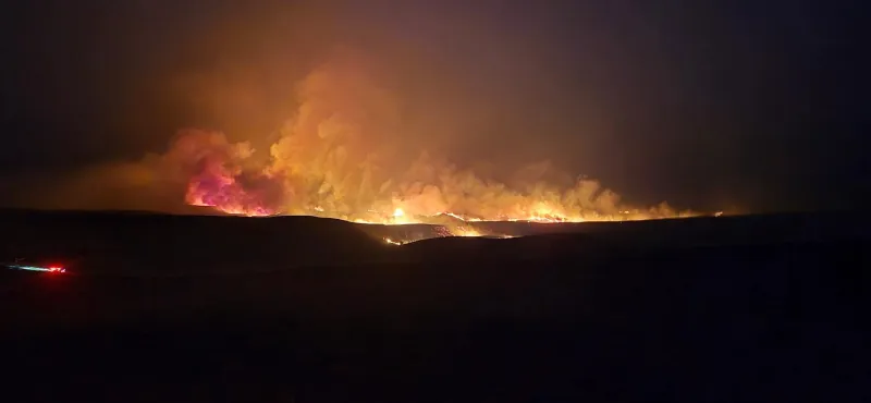 Fremont County's new Weiser Knoll Fire estimated to be largest in Wyoming this year