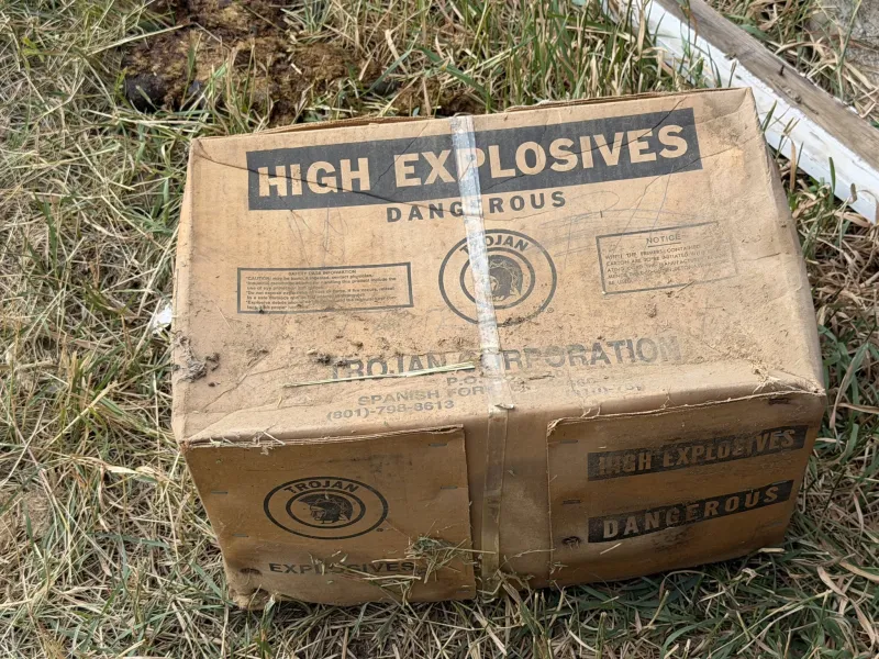 Explosive found in barn loft south of Thayne