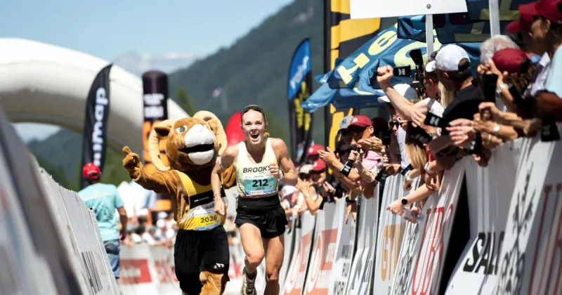 Anna Gibson clashes with world's best in Swiss Alps