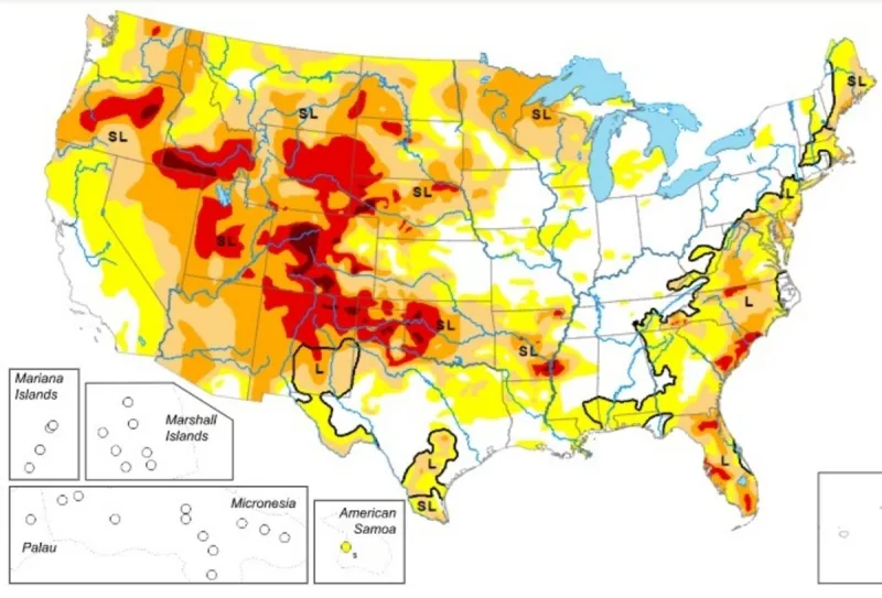 Western Dought Is Bad, Longterm Forecast Is Hopeful
