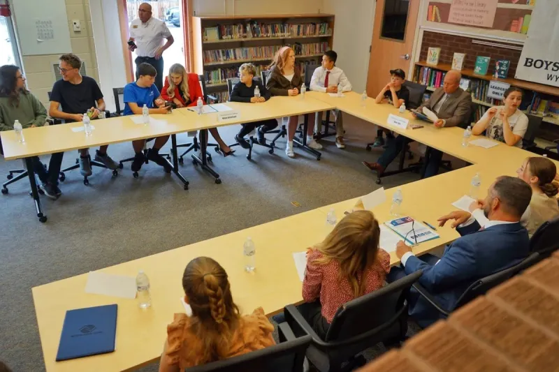 The future is 'bright.' Wyoming gubernatorial candidates attend youth town hall.