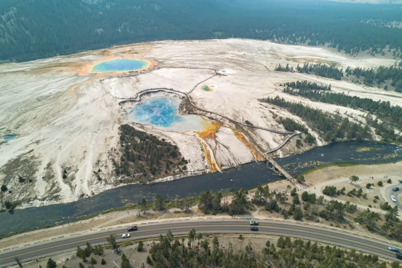 SNAPPED: Yellowstone from above