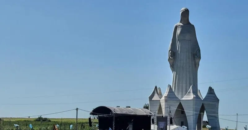 Europe's tallest statue of the Virgin Mary is inaugurated in a small Polish village