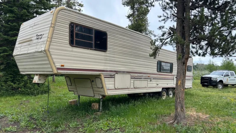 Bridger-Teton seeks info on abandoned camper near Bondurant