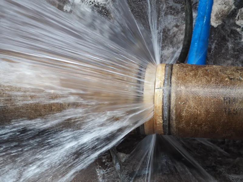 Repairs in progress for water main break at Ross Ave. and 6th Street