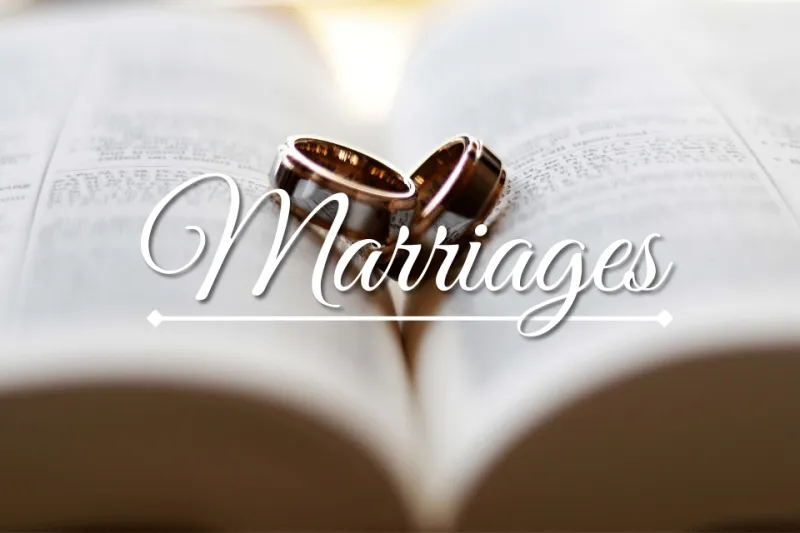 Marriages: Week of Aug. 24
