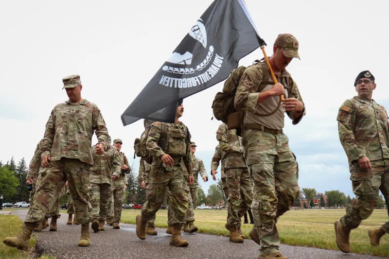 In observance of National POW/MIA Remembrance Day, F.E. Warren airmen embark on 24-hour ruck