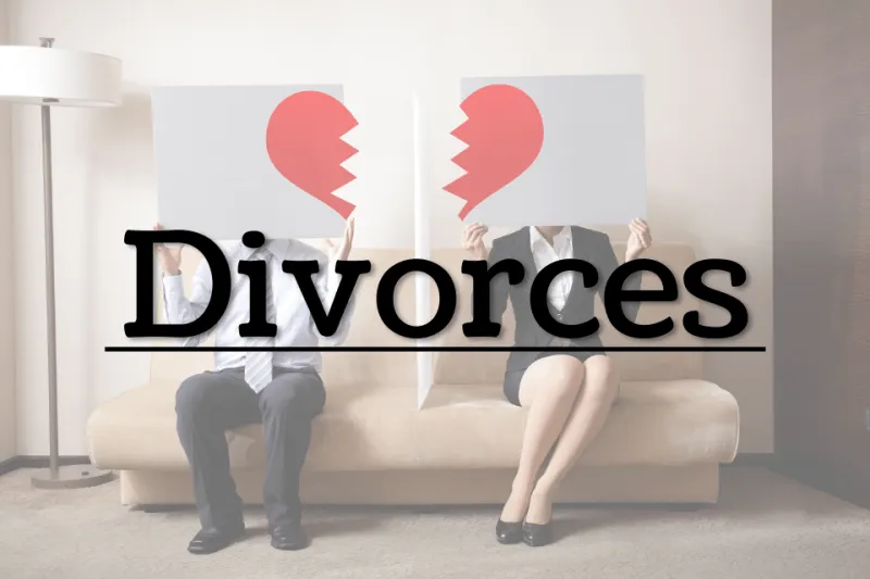 Divorces: Week of Sept. 7