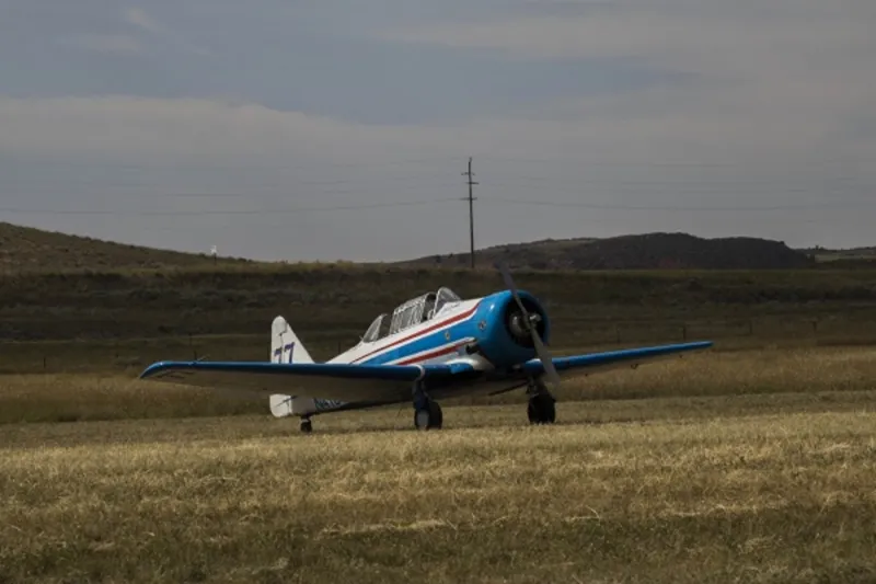 WATCH: Wyoming's T-6 At The Roswell Air Races