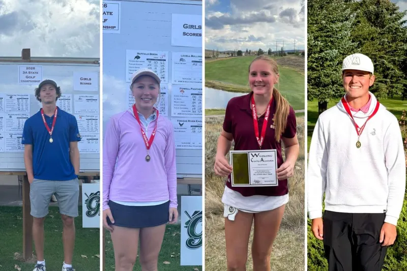 Bettinger, Nichols, Plassmeyer, and Burr Win 2026 Wyoming High School Golf Titles