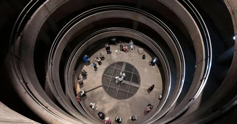 Austrian yodelers take their voices underground, turning a parking garage into the Alps