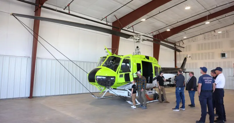 State Forestry officially unveiled a $7.5M helibase at Casper airport - here's what it does
