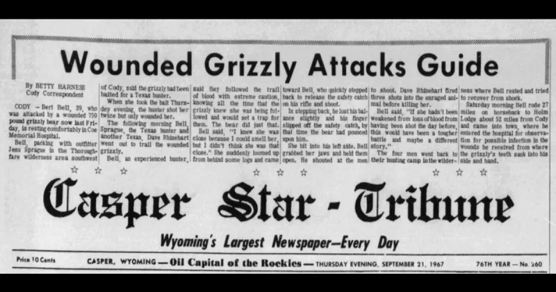 Three Wyoming mysteries: A bank Heist, a 750-pound grizzly attack and a gun law that made headlines