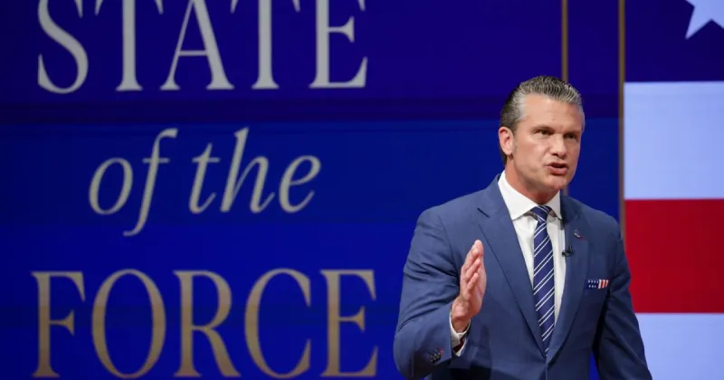 Hegseth announces a new drone command and cuts to 20% of generals in 'State of the Force' speech