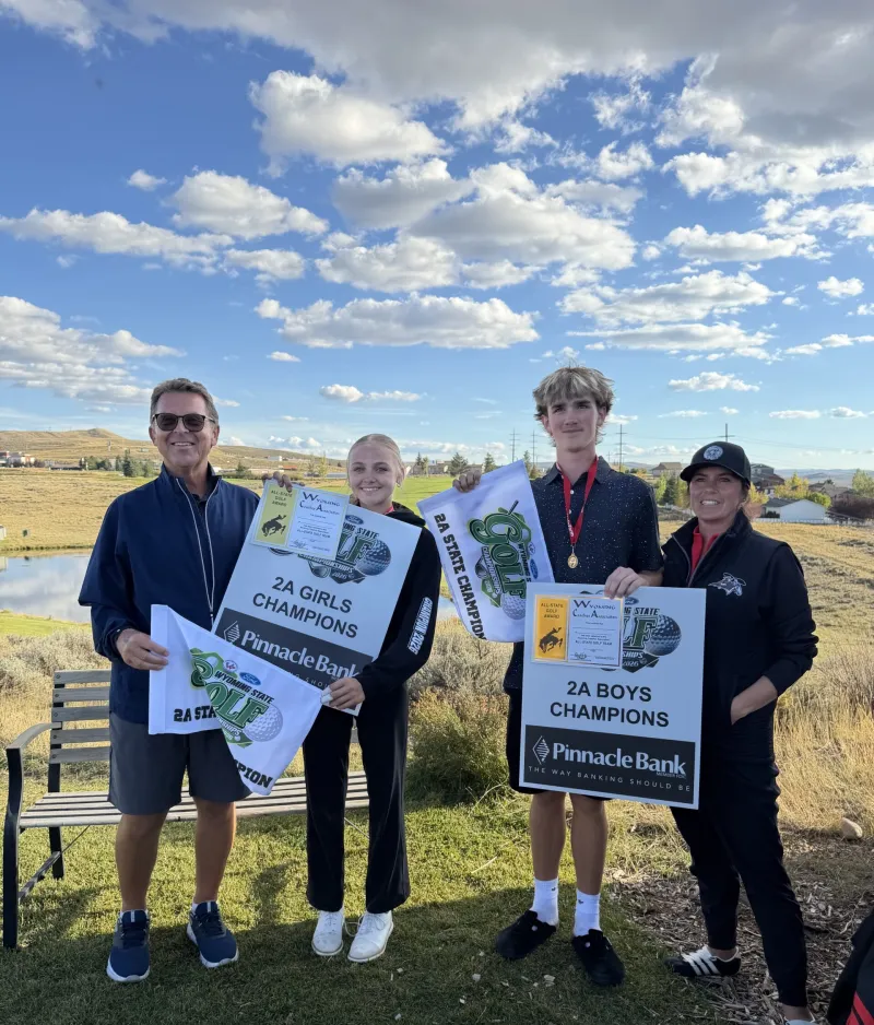 Sports Friday Interview: Tazlyn Wagner & Trevan Benson -- Kemmerer High School Golf
