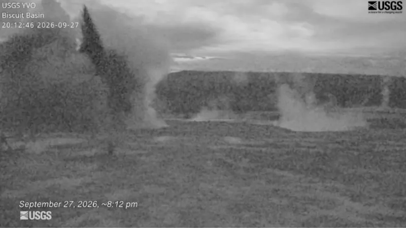 Yellowstone scientists record Sept. eruptions in new Biscuit Basin pool