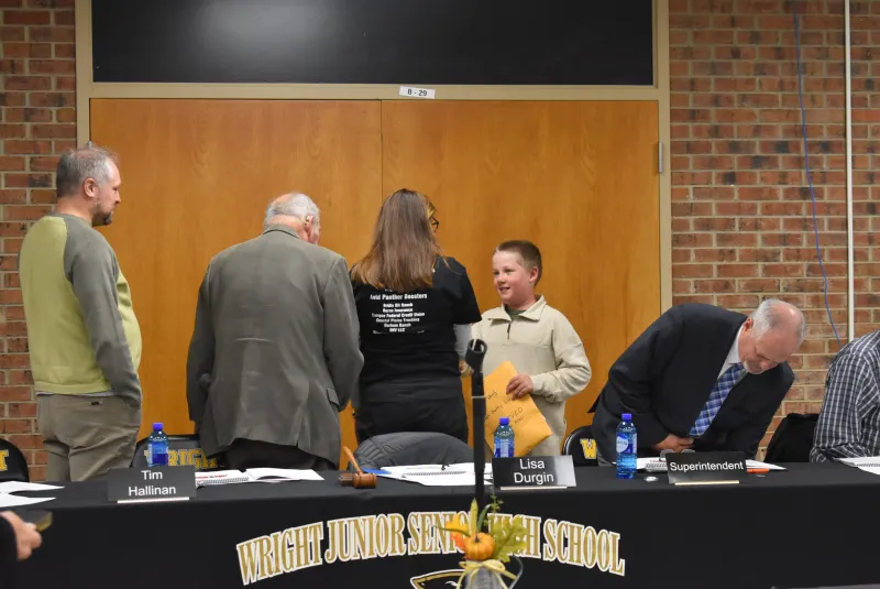 CCSD1 board honors student authors, state golf champions