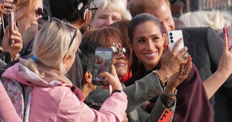 Prince Harry and Meghan cheered as they make first joint appearances since returning to UK