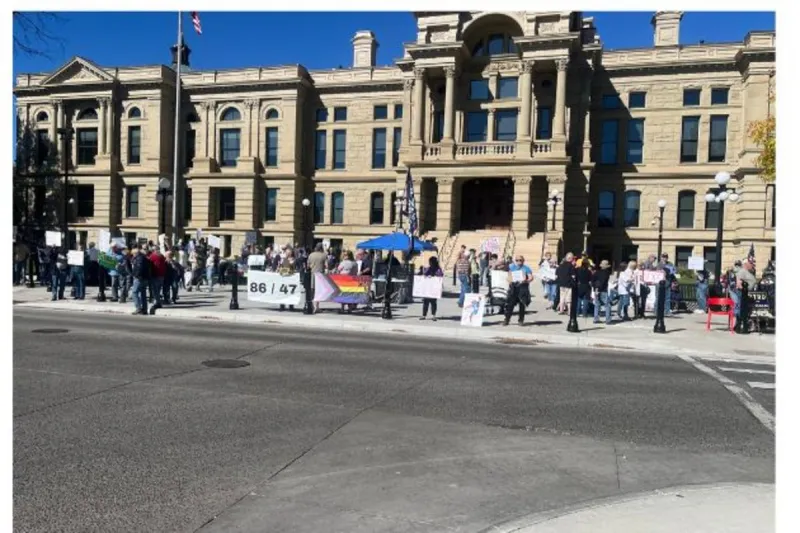 Trump Opponents Rally To 'Rock The Vote' At Wyoming Capitol