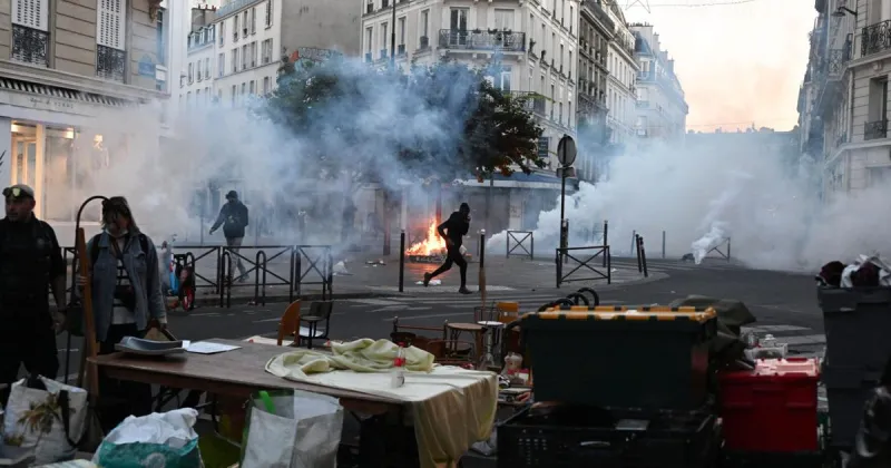 Macron condemns those who 'sought to bring down the Republic' after rioting mars nationwide protests in France